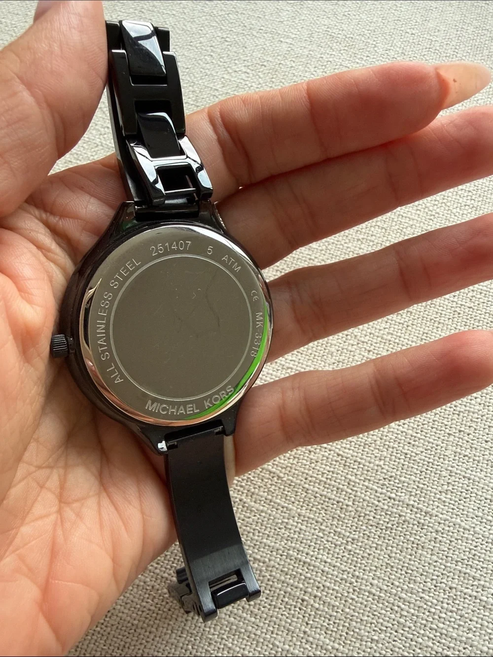 Michael Kors Black Crystal Accent Women’s Watch
